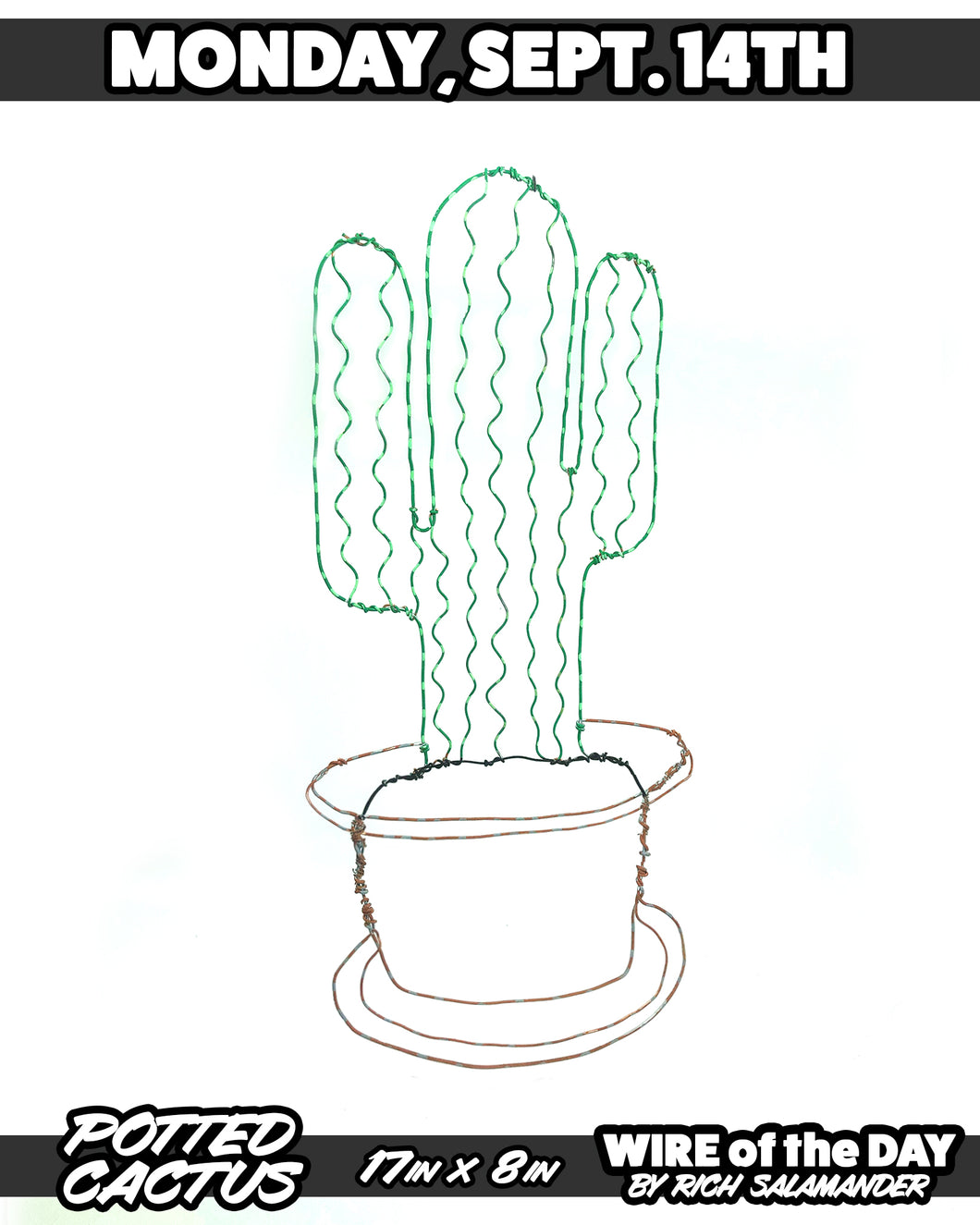 WIRE of the DAY POTTED CACTUS *